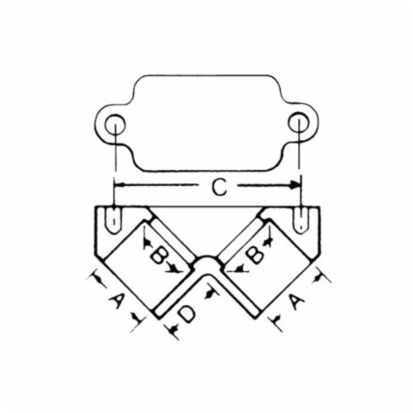 Thomas  Betts Carlon® E990E Conduit Pulling Elbow With Gasket, 3/4 in Trade, PVC